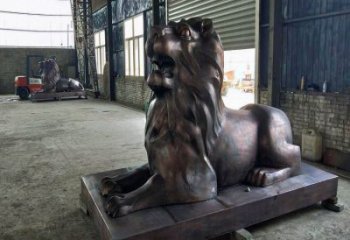 爬獅銅雕廠家 鑄銅爬獅銅雕