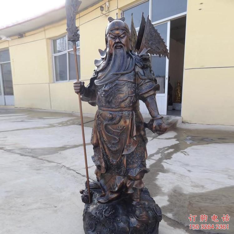 提刀關(guān)公銅雕