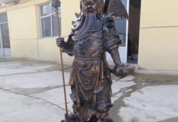 提刀關公銅雕