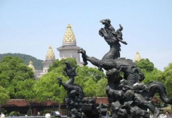 青銅龍雕塑 鑄銅青銅龍雕塑廠家