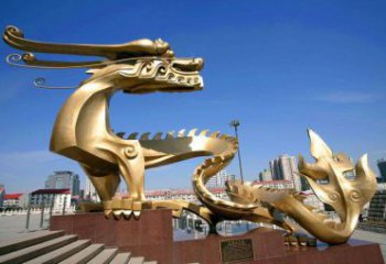 抽象龍雕塑 鑄銅抽象龍雕塑廠家