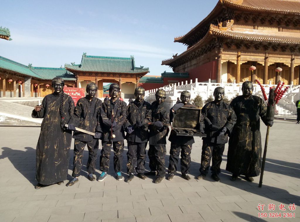 黃銅銅人銅雕 公園主題銅雕  仿古工藝