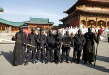 黃銅銅人銅雕 公園主題銅雕  仿古工藝