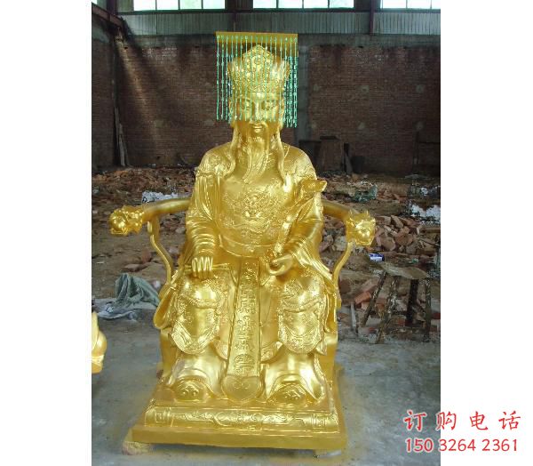 鑄銅玉皇大帝銅雕廠家 佛堂銅雕