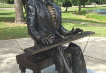 西方現(xiàn)代音樂(lè)銅雕廠家  公園人物銅雕