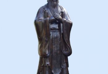 民俗孔子銅雕廠家 校園廣場銅人 青銅孔子銅雕