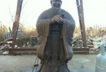偉人孔子銅雕廠家 歷史人物銅像 黃銅仿古銅雕