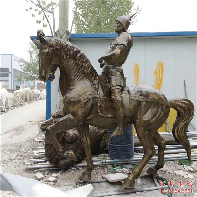 將軍銅人銅雕廠家 仿古西方銅人 廣場(chǎng)西方人銅像
