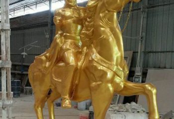 彩繪武士銅雕廠家 偉人銅像 西方歷史銅人銅雕