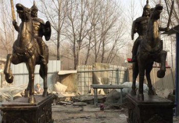 偉人將軍銅雕廠家 騎馬銅人 公園將軍騎馬銅雕制作
