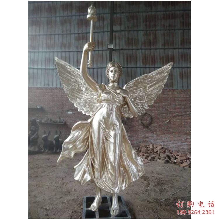 西方和平女神銅雕廠家 黃銅女神像 廣場(chǎng)西方人銅雕