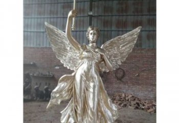 西方和平女神銅雕廠家 黃銅女神像 廣場(chǎng)西方人銅雕