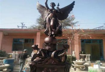 和平女神肖像銅雕廠家  仿古西方人銅雕  廣場(chǎng)公園銅人女神像