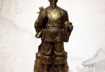 街頭魯班銅雕廠家 仿古民俗銅人 魯班人物肖像銅雕