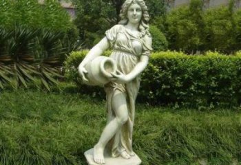 公園仕女銅雕廠家 西方美女銅像 黃銅材質(zhì)銅人
