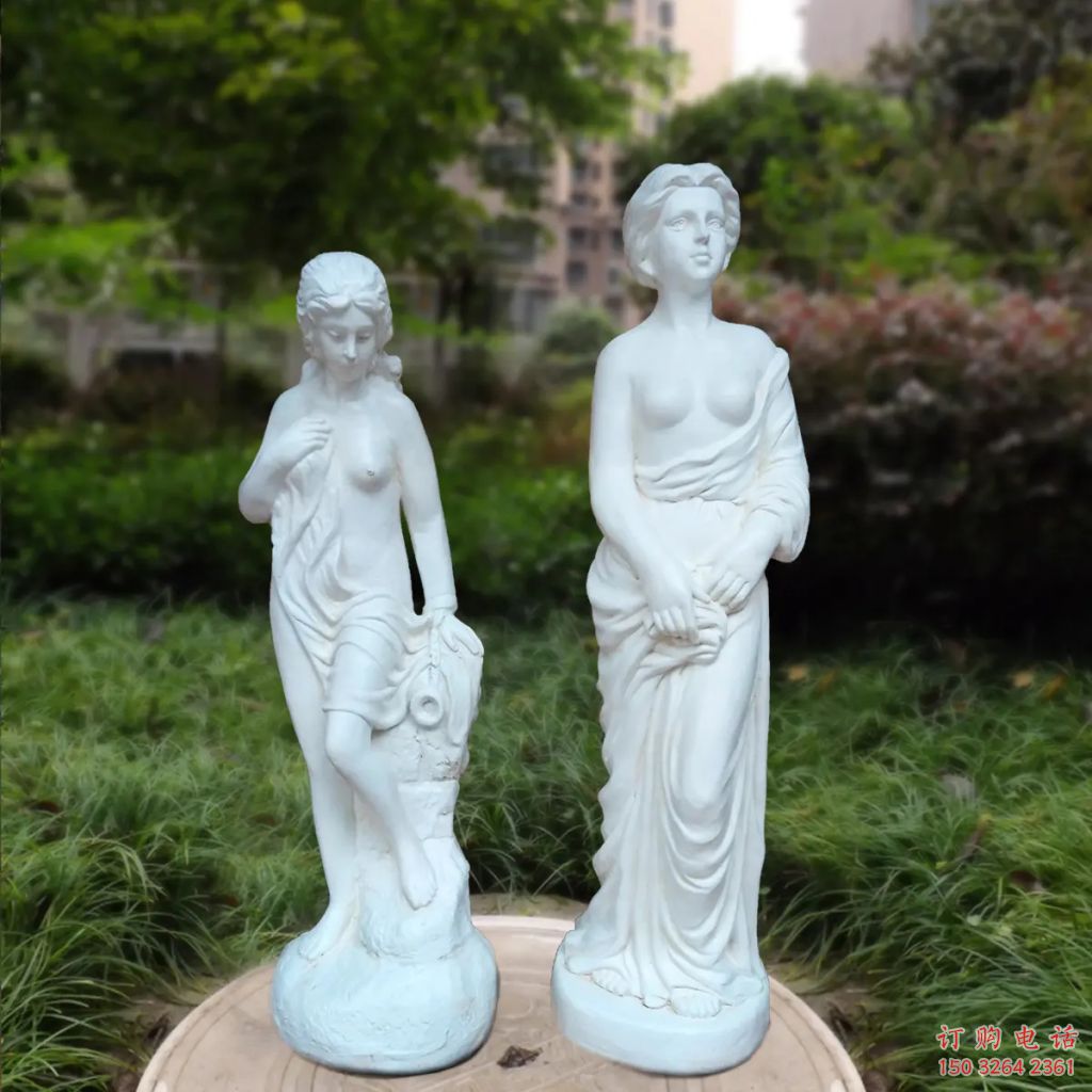 侍女人物銅雕廠家 公園西方人銅雕