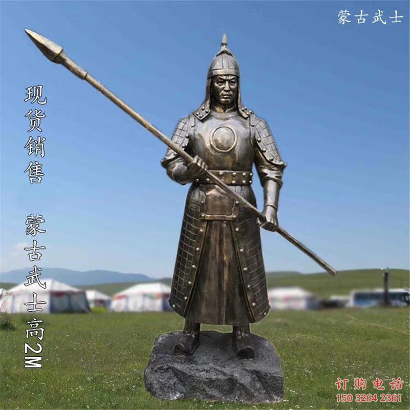 仿古滿族士兵銅雕廠家  民俗人物銅雕 公園廣場銅像定做
