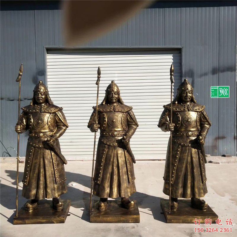 滿族名人銅雕廠家 歷史人物銅雕 名人將軍銅像定做