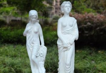 侍女人物銅雕廠家 公園西方人銅雕