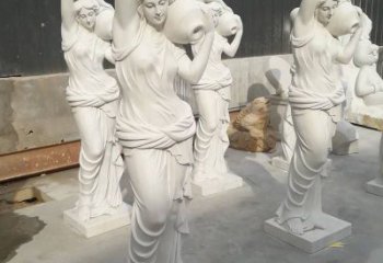 別墅侍女銅像廠家  公園人物肖像銅雕 現(xiàn)代西方人銅像制作