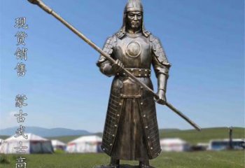 仿古滿族士兵銅雕廠家  民俗人物銅雕 公園廣場銅像定做
