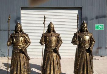 滿族名人銅雕廠家 歷史人物銅雕 名人將軍銅像定做