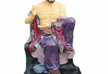 寺廟佛像銅雕 彩繪十八羅漢佛像銅雕生產(chǎn)制作