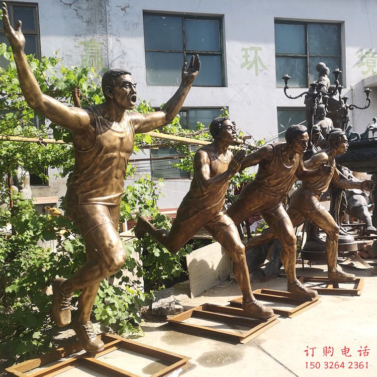 青少年運(yùn)動(dòng)員銅雕廠家 現(xiàn)代人肖像銅雕 運(yùn)動(dòng)員青少年銅雕制作