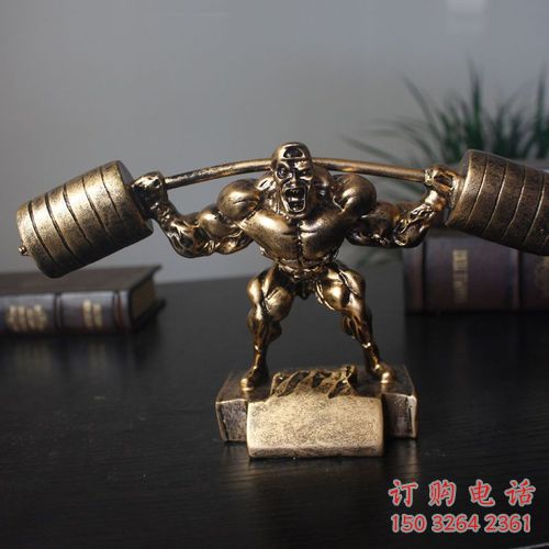 勇士舉重肖像 勇士運(yùn)動(dòng)員肖像 人物銅雕制作