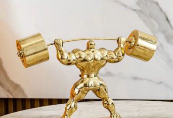 黃銅舉重銅像廠家 舉重男人銅雕制作 廣場(chǎng)人物銅雕