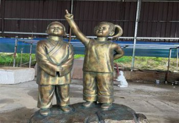 青少年看書銅雕廠家 現(xiàn)代校園銅像 青少年讀書銅雕制作