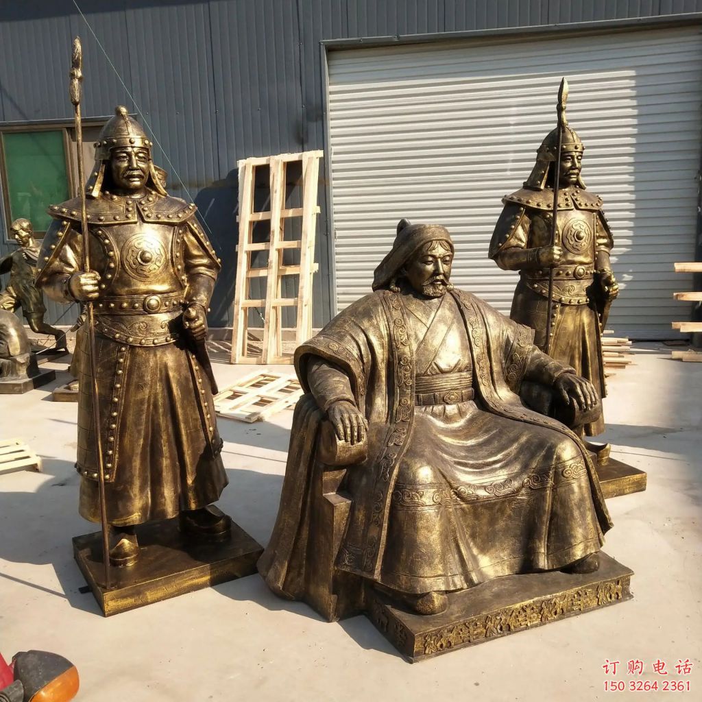 將軍武士銅雕 成吉思汗銅像 軍人士兵銅雕