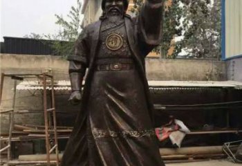 將軍成吉思汗銅雕廠家 街頭歷史人物銅雕