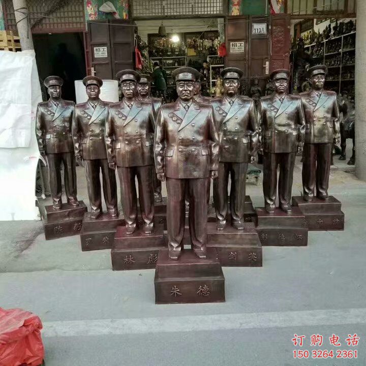 名人元帥銅雕廠家 歷史人物銅雕 博物館現(xiàn)代人物