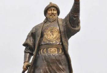 公園仿古成吉思汗人物銅雕生產(chǎn)制作廠家