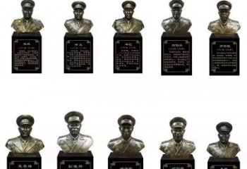 人頭像元帥銅雕廠家 偉人人頭像銅雕制作