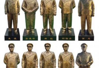 元帥人物肖像銅雕廠家  仿古歷史人物銅像