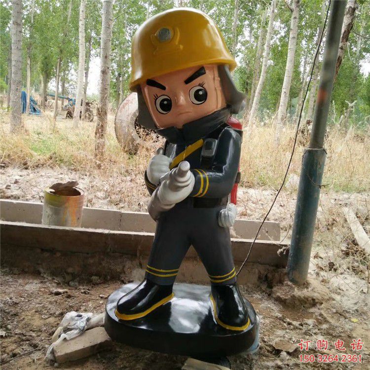 公園彩繪消防隊(duì)人物肖像廠家