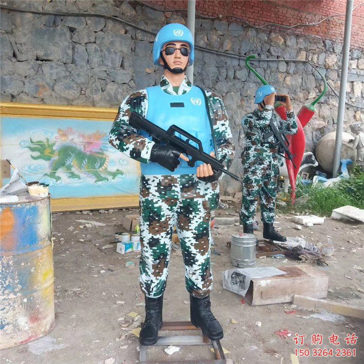 彩繪警察人物銅雕廠家
