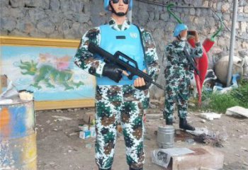 彩繪警察人物銅雕廠家