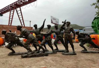 工農(nóng)兵人物肖像銅雕廠家 黃銅仿古人物銅像