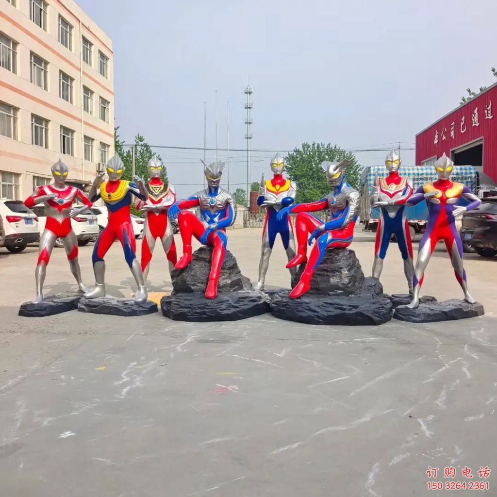 奧特曼人物肖像銅雕廠(chǎng)家 動(dòng)漫彩繪卡通人物銅像