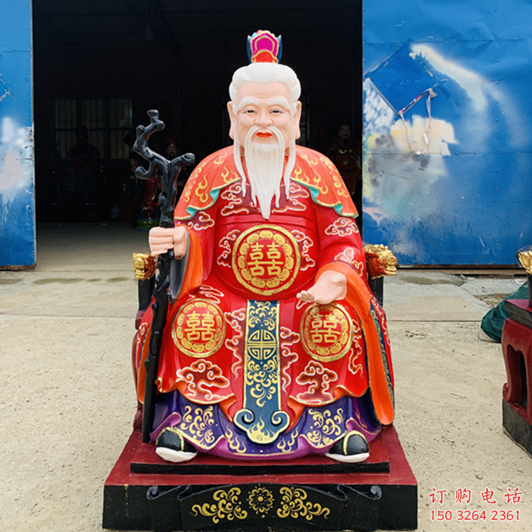 寺廟月老神像廠家 彩繪神像價格 黃銅神像制作