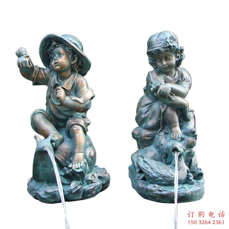 青銅小孩撒尿銅雕生產(chǎn)制作廠家 