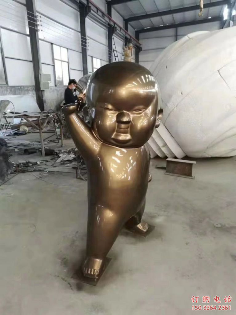 兒童人物銅像 嬰兒兒童銅像廠家