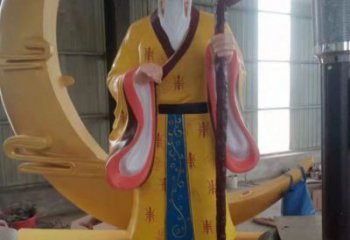 彩繪月老神像銅雕廠家 廣場人物銅像