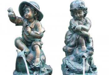 青銅小孩撒尿銅雕生產(chǎn)制作廠家 