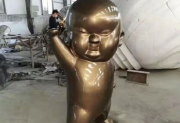 兒童人物銅像 嬰兒兒童銅像廠家