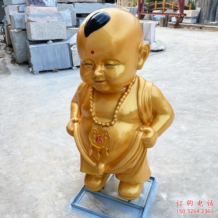 街頭彩繪人物銅像 現(xiàn)代嬰兒人物銅像制作廠家