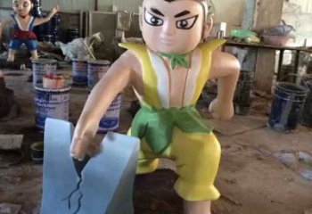 動漫葫蘆娃銅像廠家 公園卡通人物銅像制作